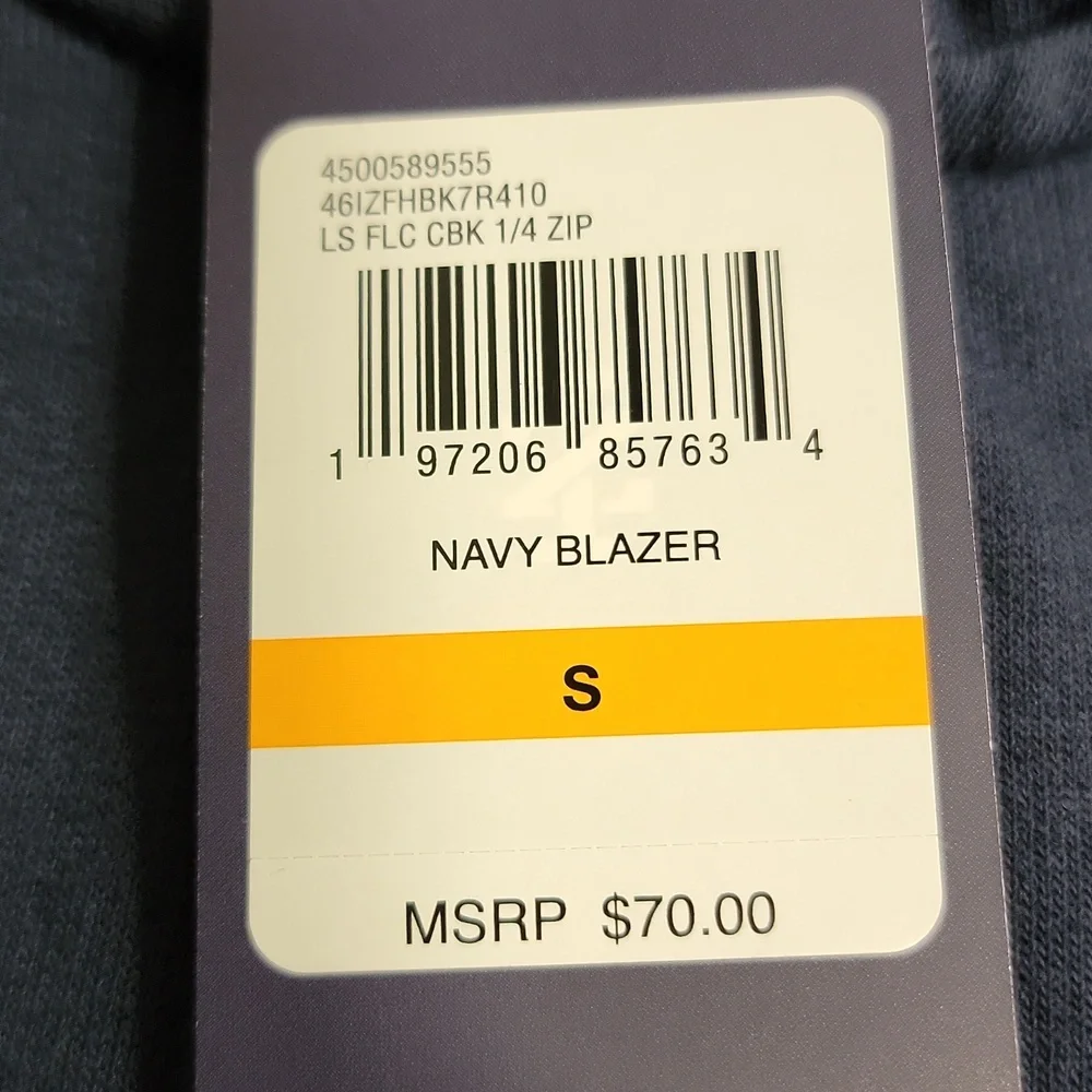 Izod NWT Size Small Men's Stylish Sweater in Navy and Light Blue Blazer